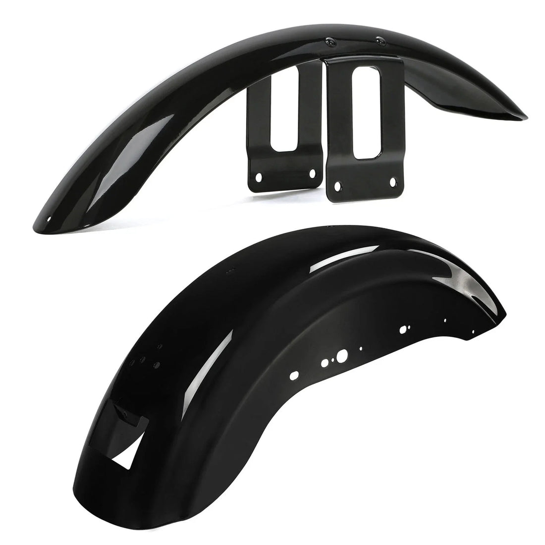 Vivid Black Front & Rear Fenders Fit For Harley Sportster Iron 883 XL 1200 XL883