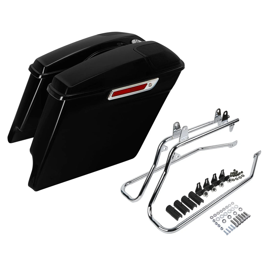 Hard Saddlebags 5x7" Speaker Grill Bracket Fit For Harley Softail models 1984-17