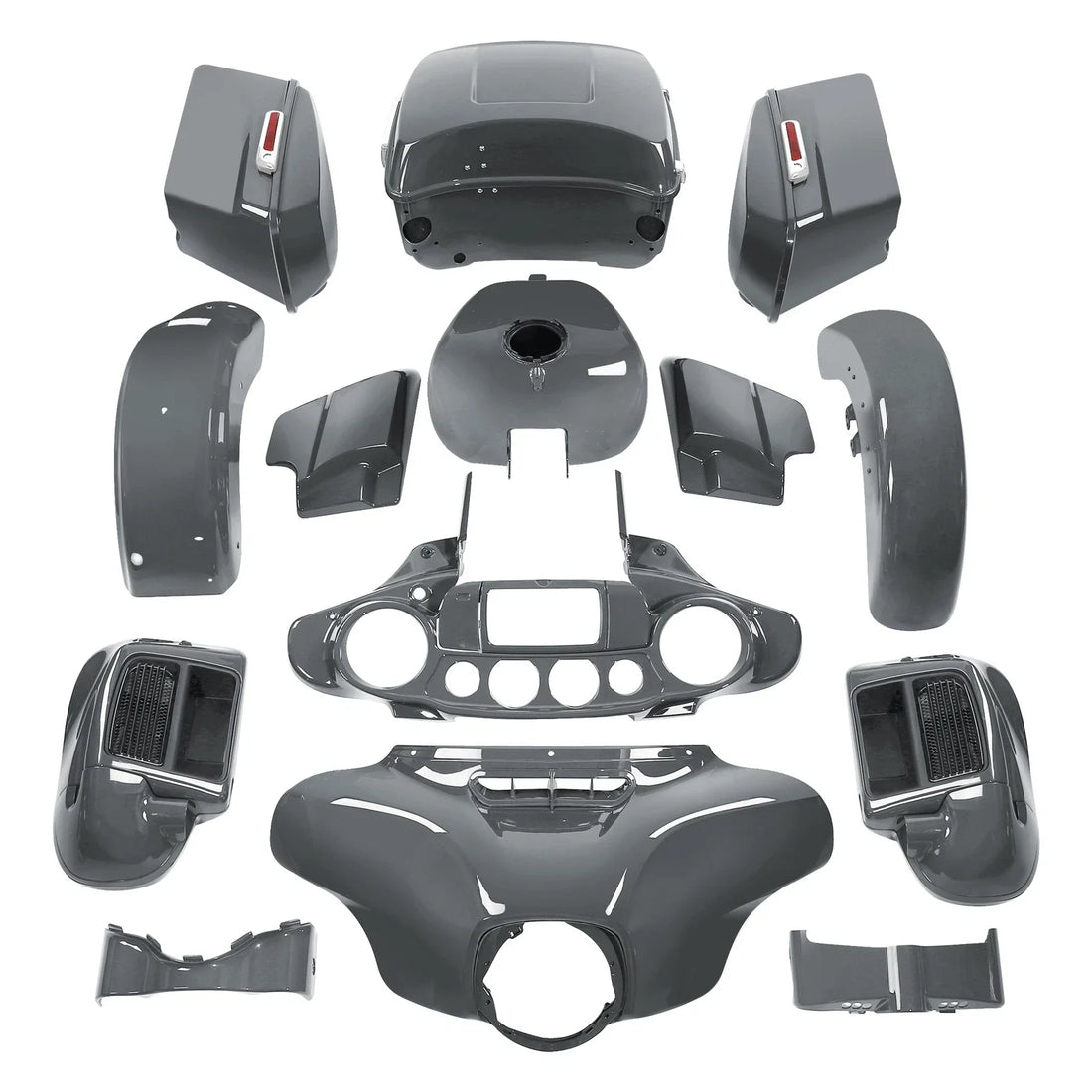 Fairings Body Work Fit For Harley Electra Glide Ultra Limited 14-24 Gunship Gray