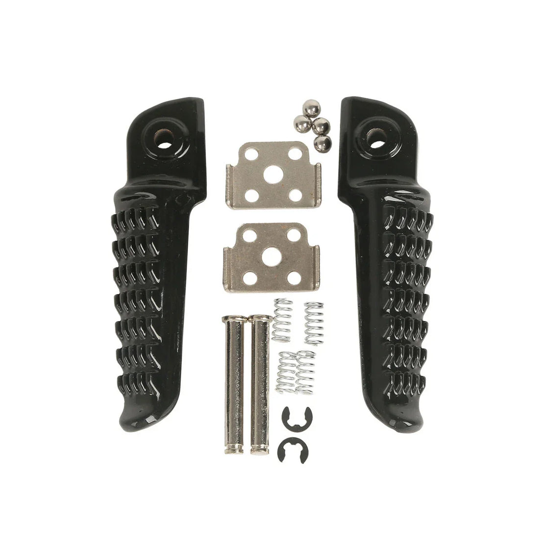 Black Rear Passenger Footpegs Fit For Kawasaki Ninja 250R EX250 08-13 Z750 04-12