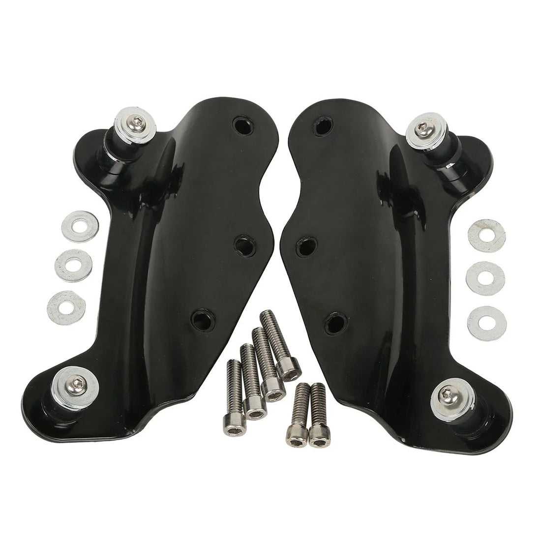 Black 4 Point Docking Hardware Kit For Harley Touring Street Glide 2009-2013 12