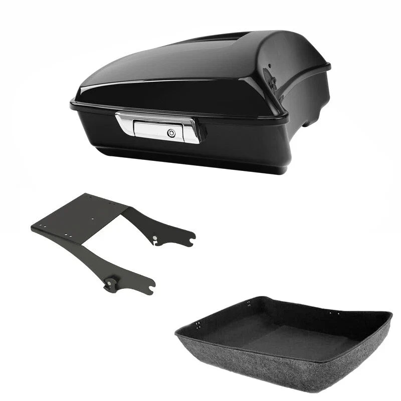 Chopped Trunk 2-Up Mount Rack Fit For Harley Touring Road Glide 1997-2008