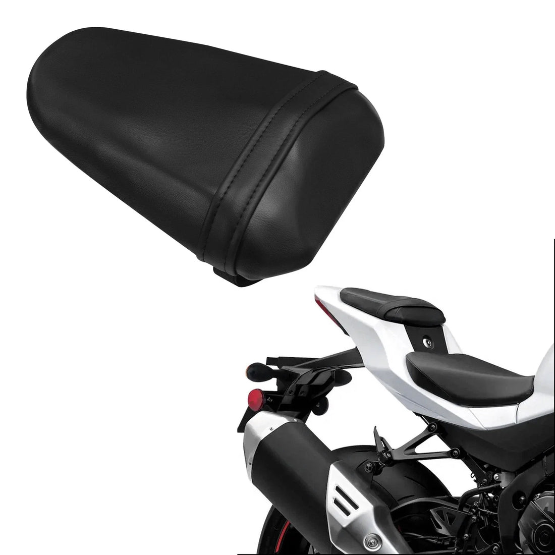 Black Rear Passenger Pillion Seat Fit For Suzuki GSXR1000 2017-2025