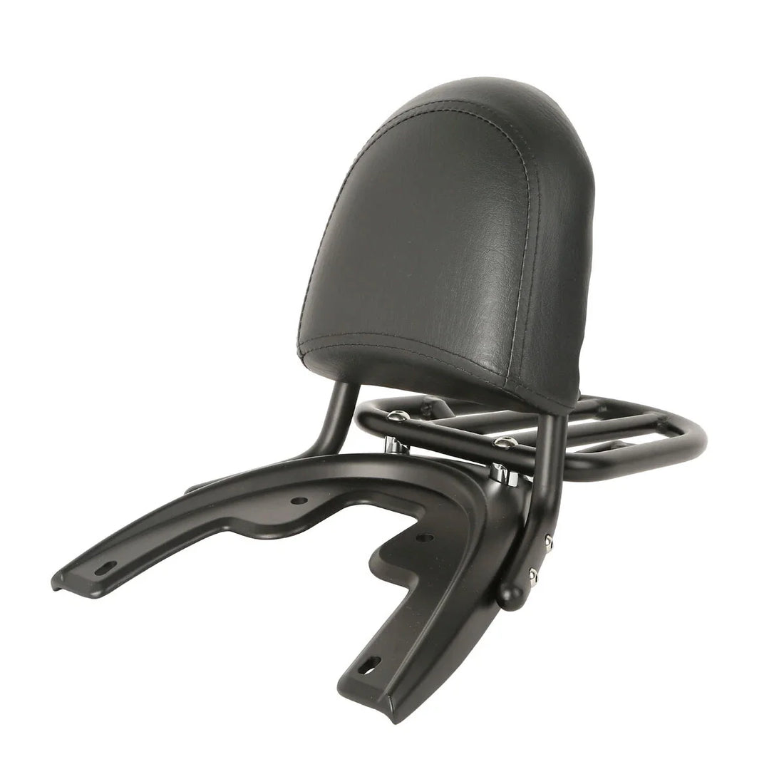 Black Backrest Pad Sissy Bar Rack Baseplate Fit For Harley V-Rod Vrsca 2002-2006