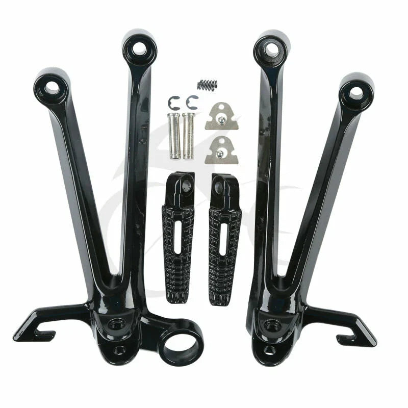 Rear Passenger Footpegs Bracket Mount Fit For Suzuki GSXR1000 2005-2006 Black US