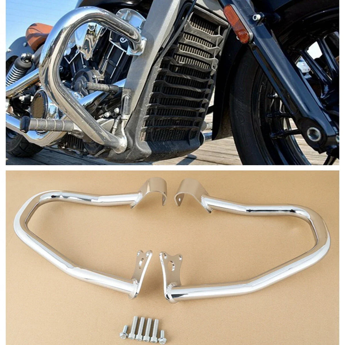 Engine Guard Crash Bar Fit For Indian Scout Sixty 2016-2024 Bobber Sixty 2020-24