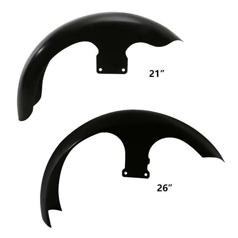 21" 26" Wheel Wrap Unpainted Front Fender For Harley Touring Road Glide Baggers