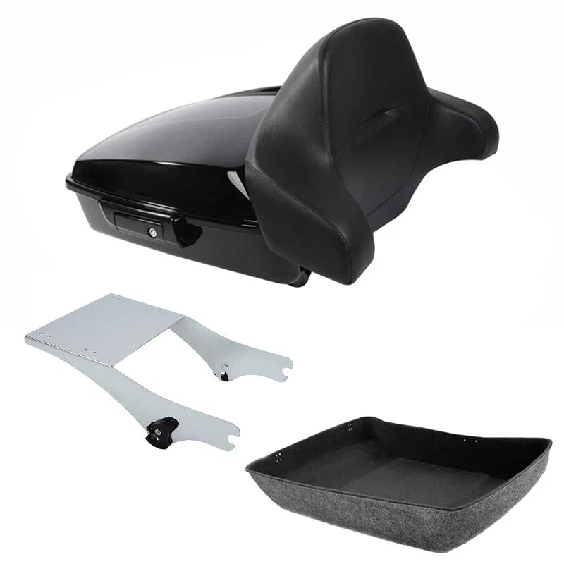 Chopped Trunk Backrest Mount Fit For Harley Touring 1997-2008 2007
