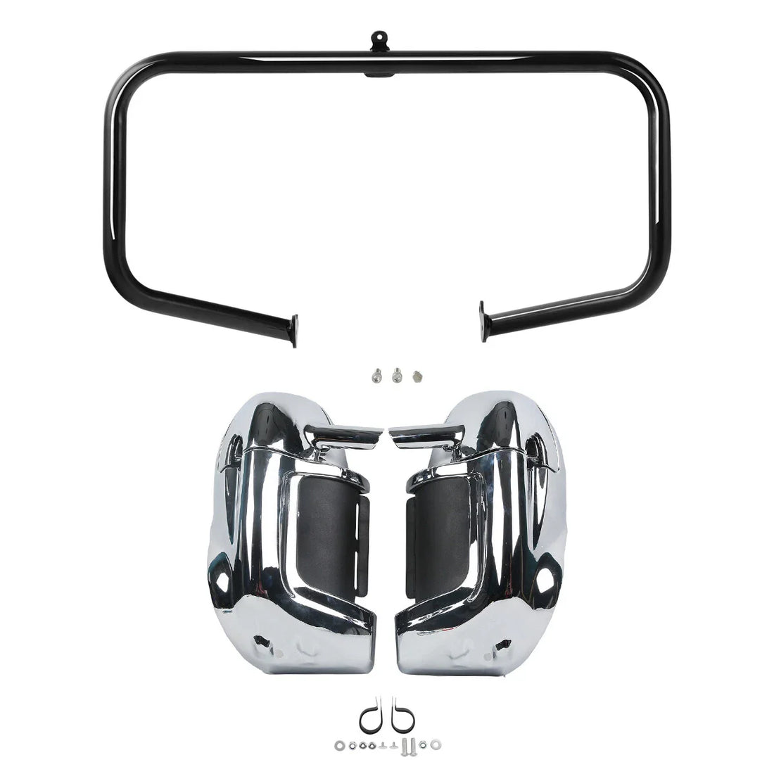 Lower Vented Fairings & Engine Guard Crash Bar Fits For Harley Touring 2009-2013