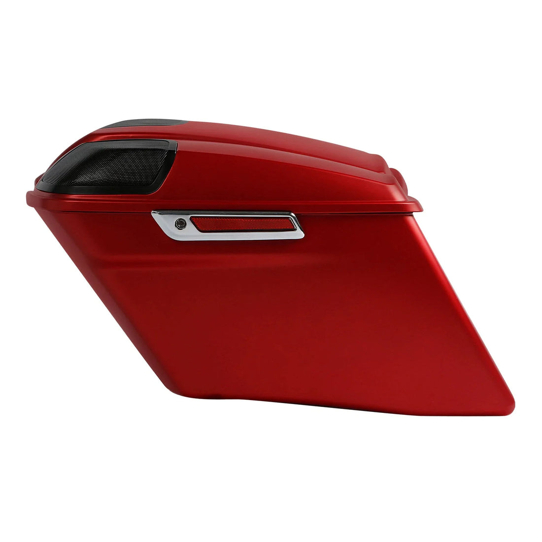 Saddlebags W/ Speaker Lids Fits For Harley Cvo Road Glide 14-24 Wicked Red Denim
