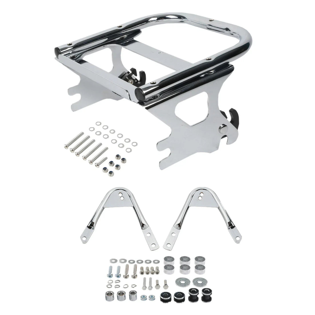Two-Up Mount Luggage Rack Docking Hardware Fit For Harley Touring Glide 97-08