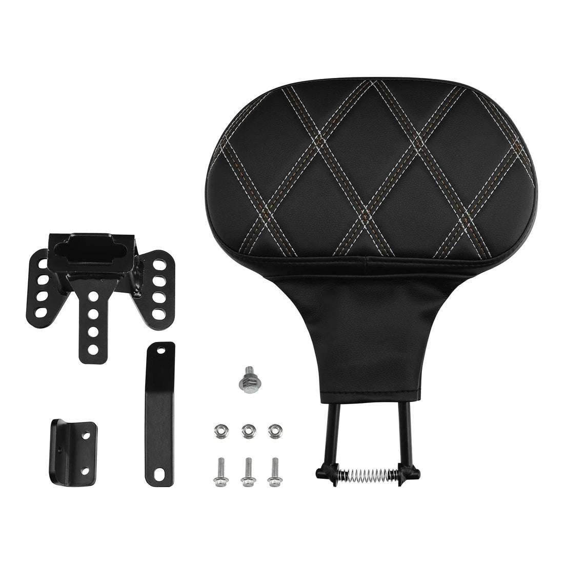 Driver Rider Backrest Pad Fit For Harley Touring Road King Street Glide 2009-Up