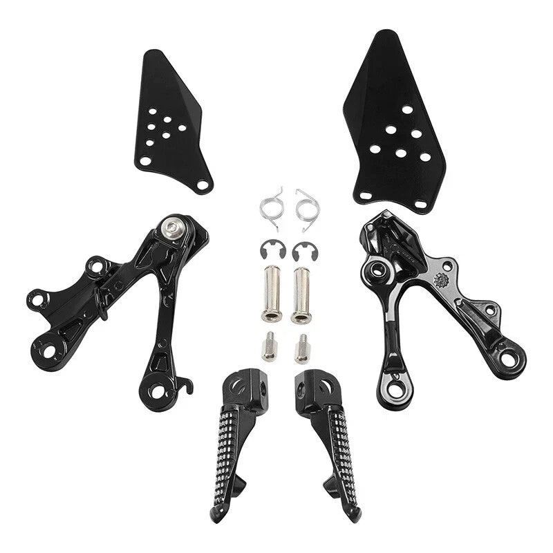 Rider Driver Footpegs Pegs Bracket Fit For Kawasaki Ninja ZX6R 09-18 ZX636 13-18