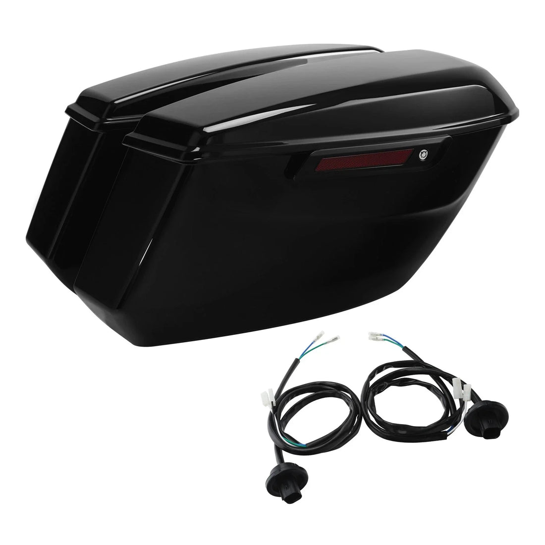 Saddlebags Bags Fit For Harley Touring Cvo Road Street Glide 23-25 Vivid Black