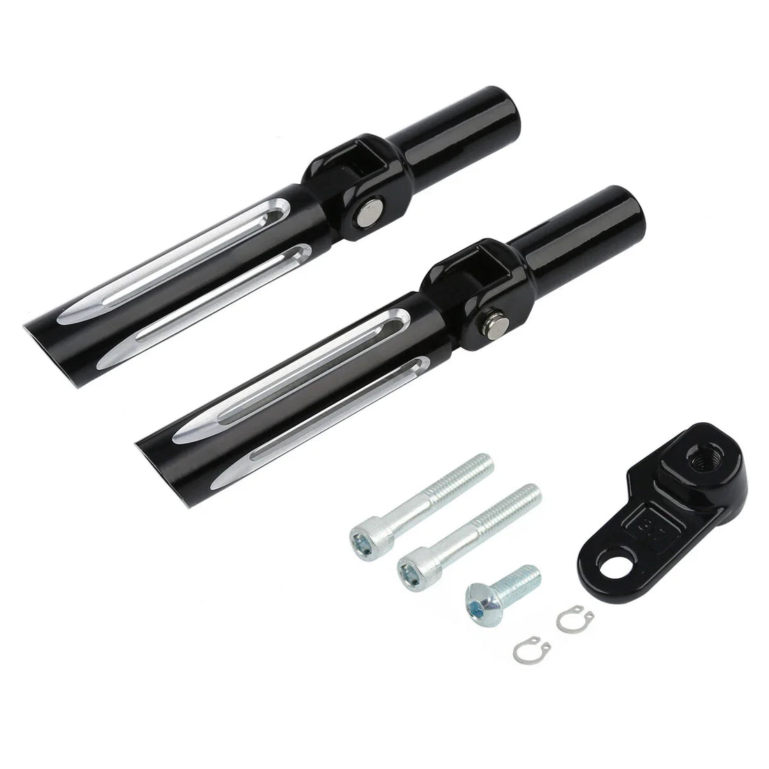 Passenger Footpegs Male Mount Fit For Harley Softail Fls 12-17 Cross Bones 08-11
