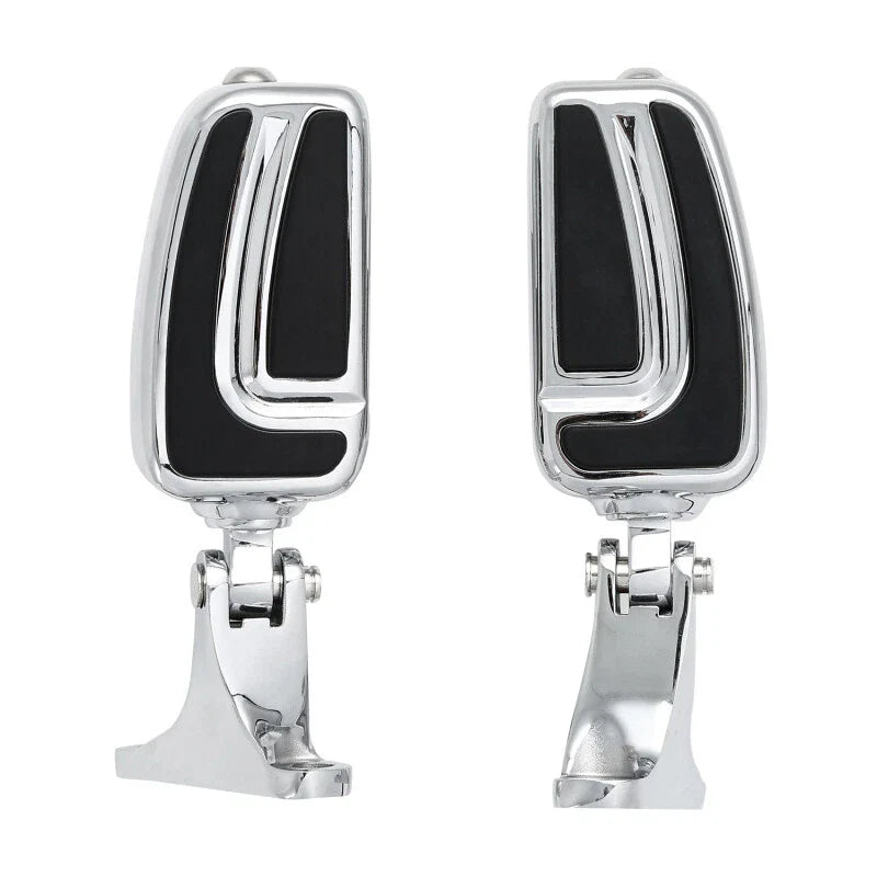 Passenger Footpegs w/ Mounts Chrome Pedals Fit For Harley Touring Road Glide