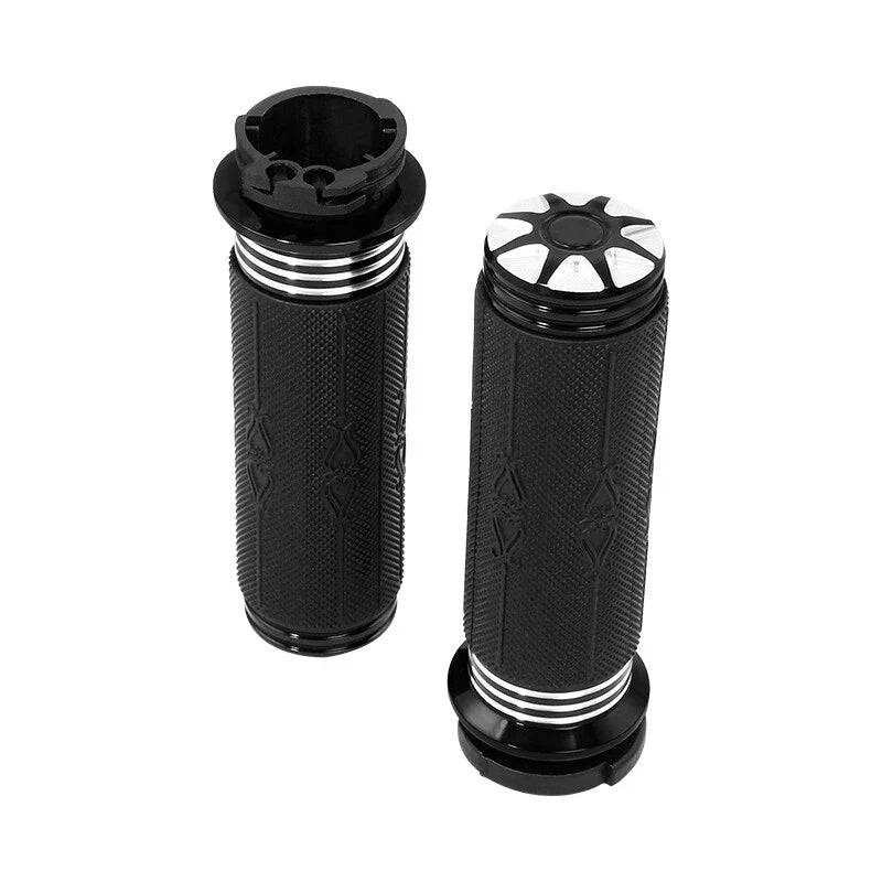 1" Handlebar Hand Grips Fit For Harley Road King Flhr 1996-2007 Softail 1995-15