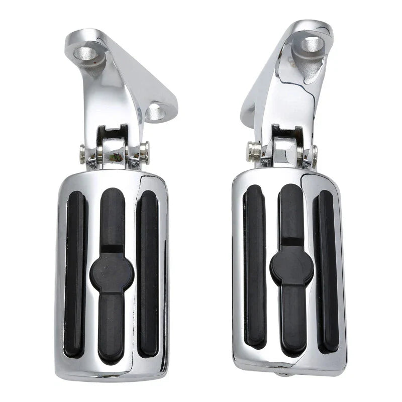 Chrome Rear Passenger Footpegs Mount Fit For Harley Touring Road King 1993-2025