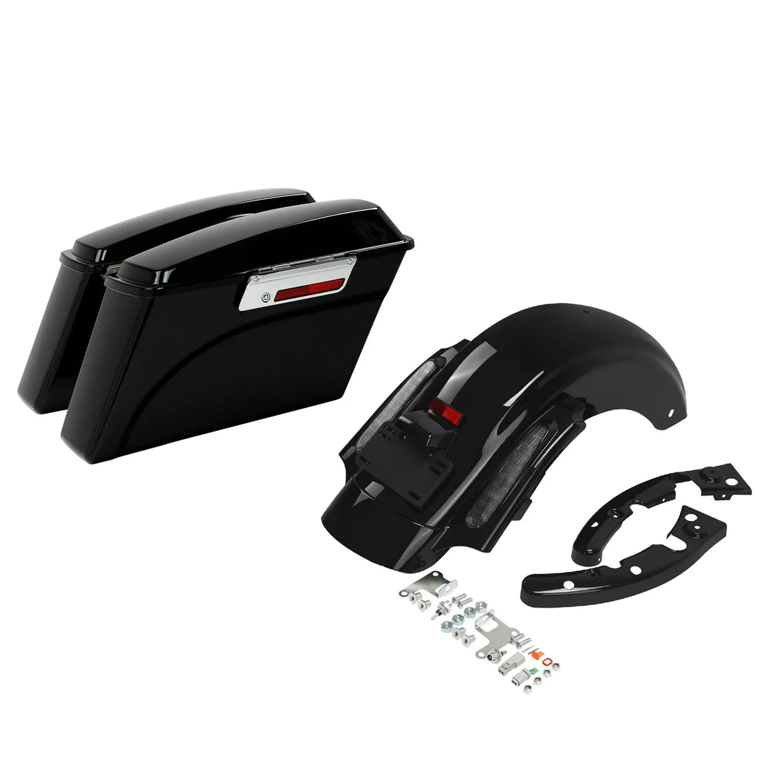 Saddlebags & Rear Fender Fit For Harley Touring Cvo Electra Street Glide 09-2013