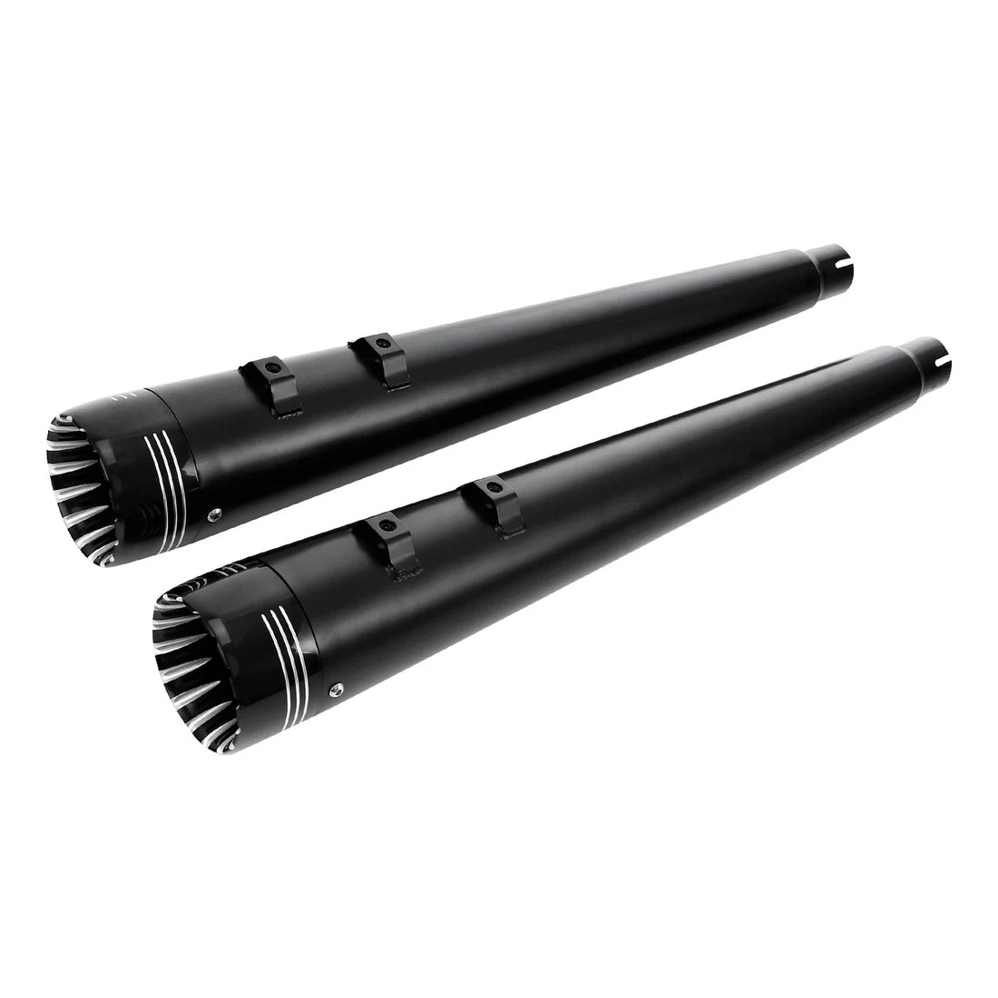 4" Megaphone Slip on Dual Exhaust Pipe Fit For Harley Touring Road King 95-2016