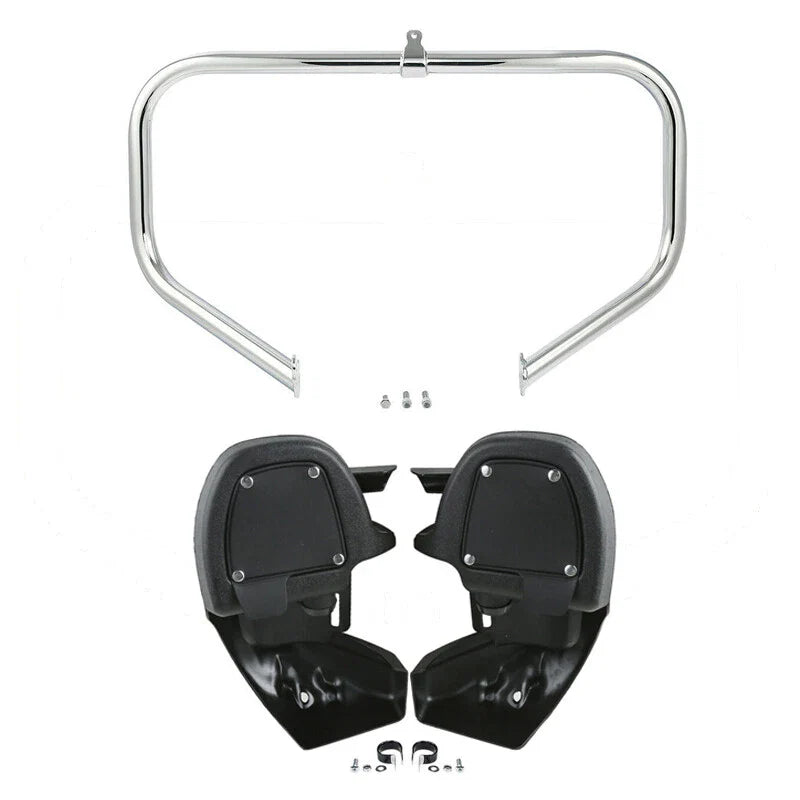 Lower Vented Leg Fairings & Engine Guard Bar Fit For Harley Road King 2009-2013