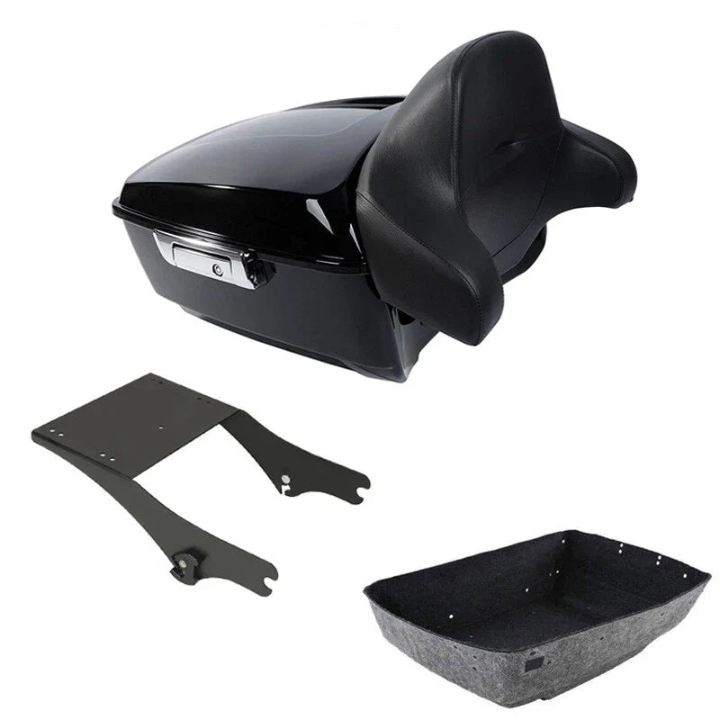 King Trunk Two Up Rack Pad Fit For Harley Touring Road King 97-08