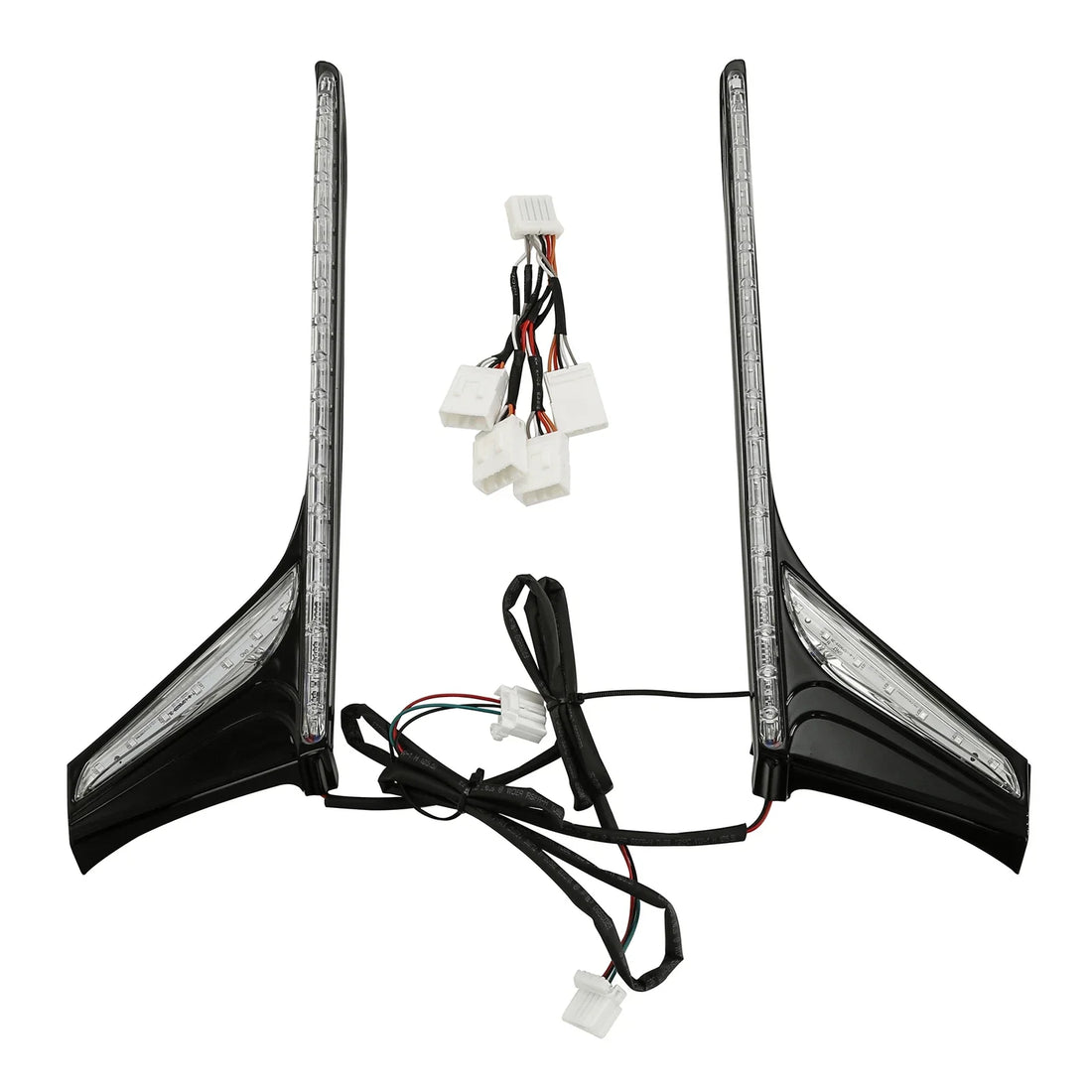 Rear Vertical LED Light Strips Clear Lens Fit For Honda Goldwing GL1800 12-17