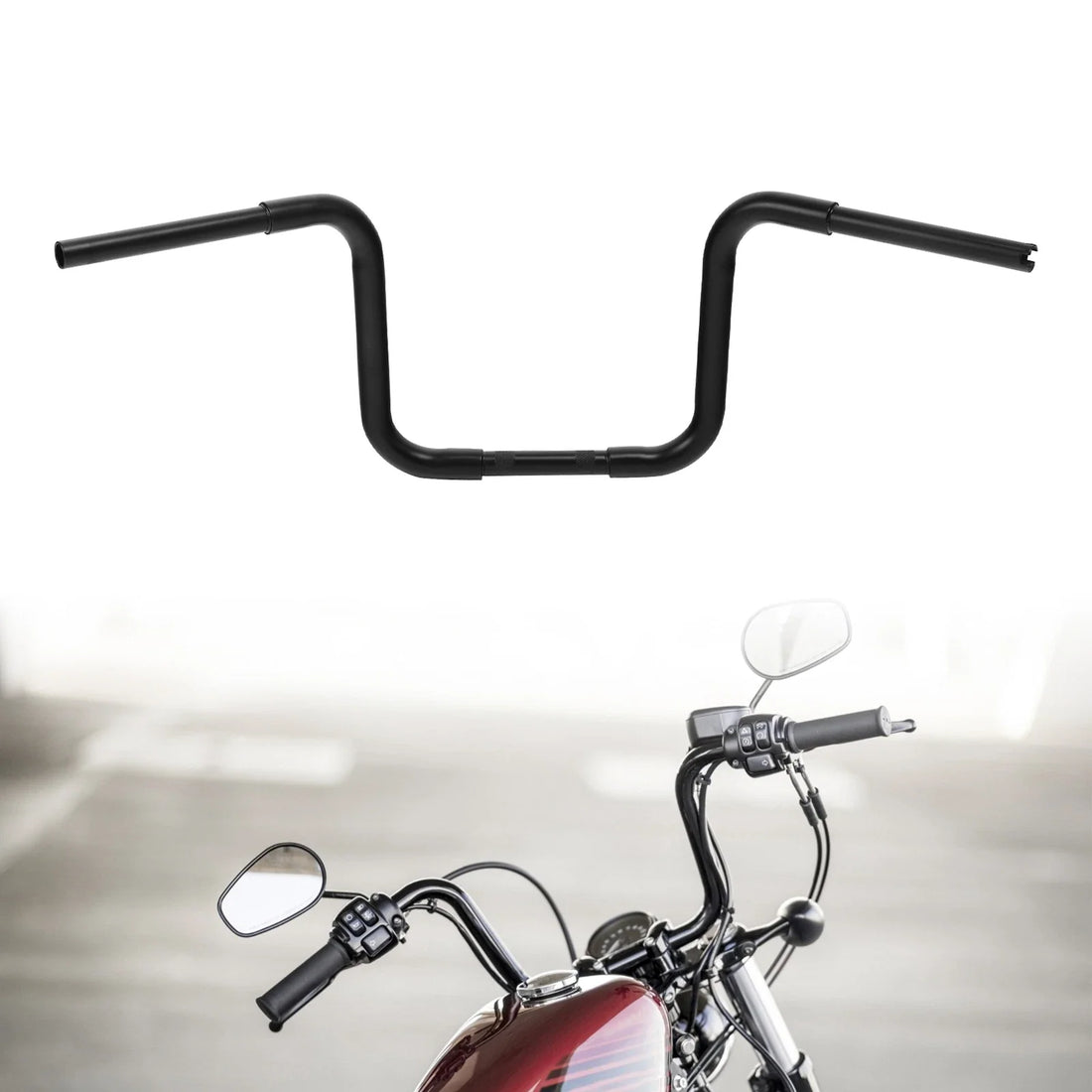 1 1/4" Fat 12" Rise Ape Hanger Handlebar Fit For Harley Softail Sportster XL