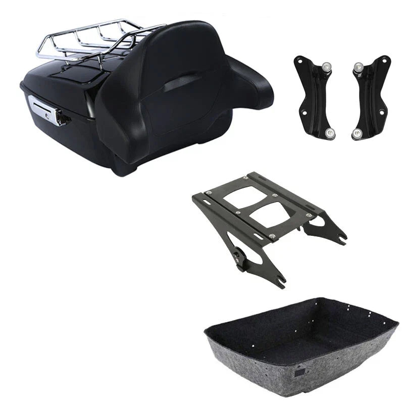 King Trunk Pad Rack Mount Docking Kit Fit For Harley Street Glide Flhx 2014-2026