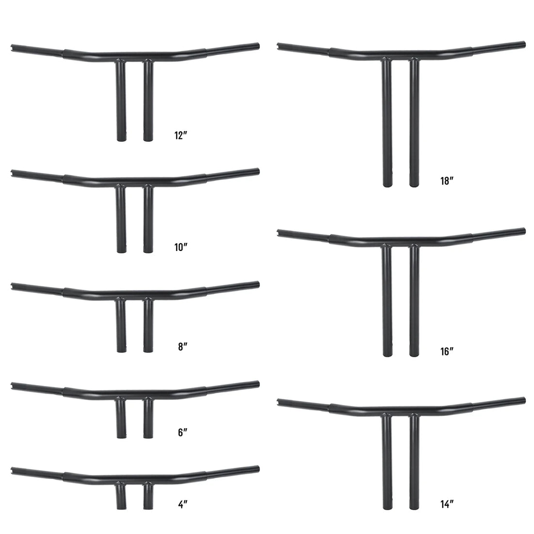 4"/6"/8"/10"/12'' /14''/16''/18''Rise T-Bars Handlebar Fit For Harley Dyna