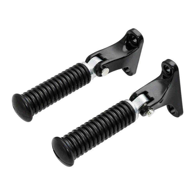 Black Rear Passenger Foot Pegs Fit For Harley Touring Road King Glide 1993-2025