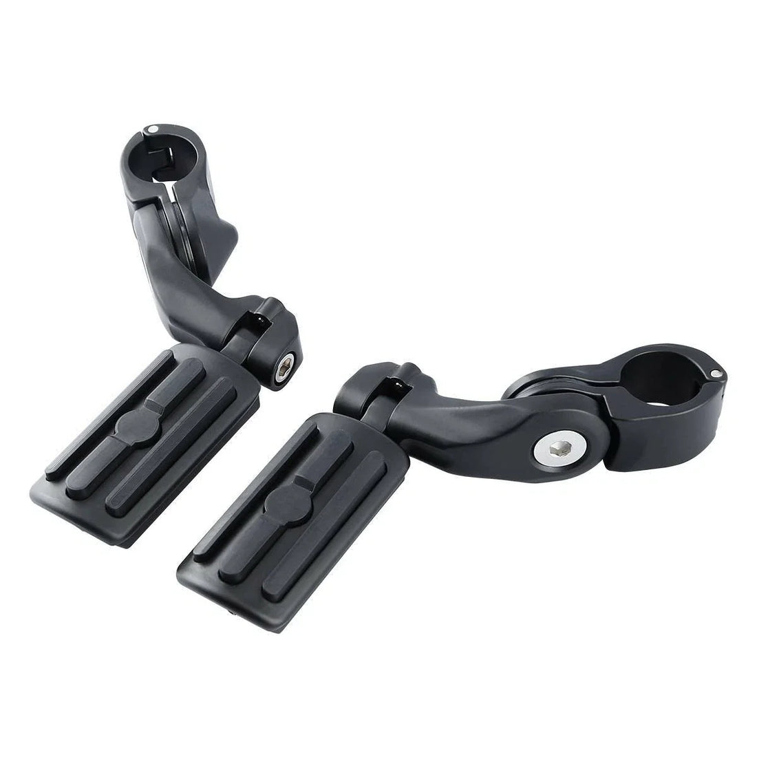 Matte Short Angled Adjustable Highway Peg Kit Fit For Harley Touring Road King