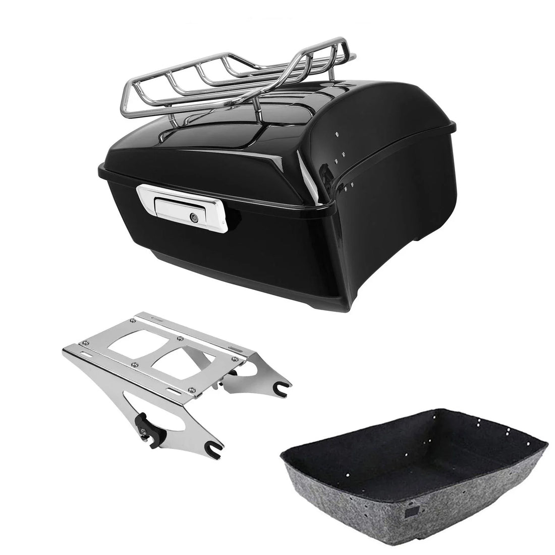 King Trunk Luggage Rack Two-Up Mount Fit For Harley Cvo Road Glide 2014-2026 25