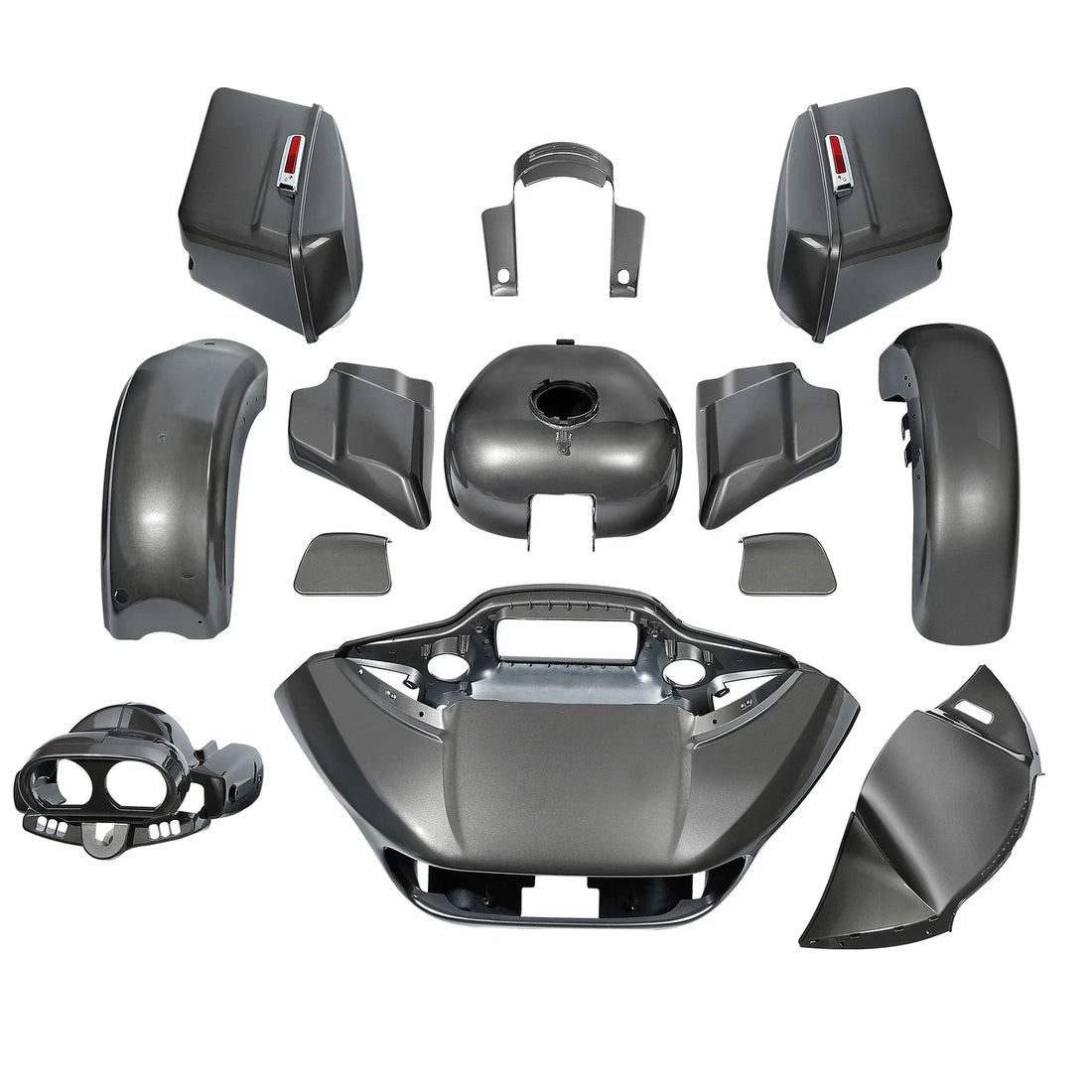 Fairing Bodywork Fit For Harley Touring Road Glide Ultra 2015-24 Industrial Gray
