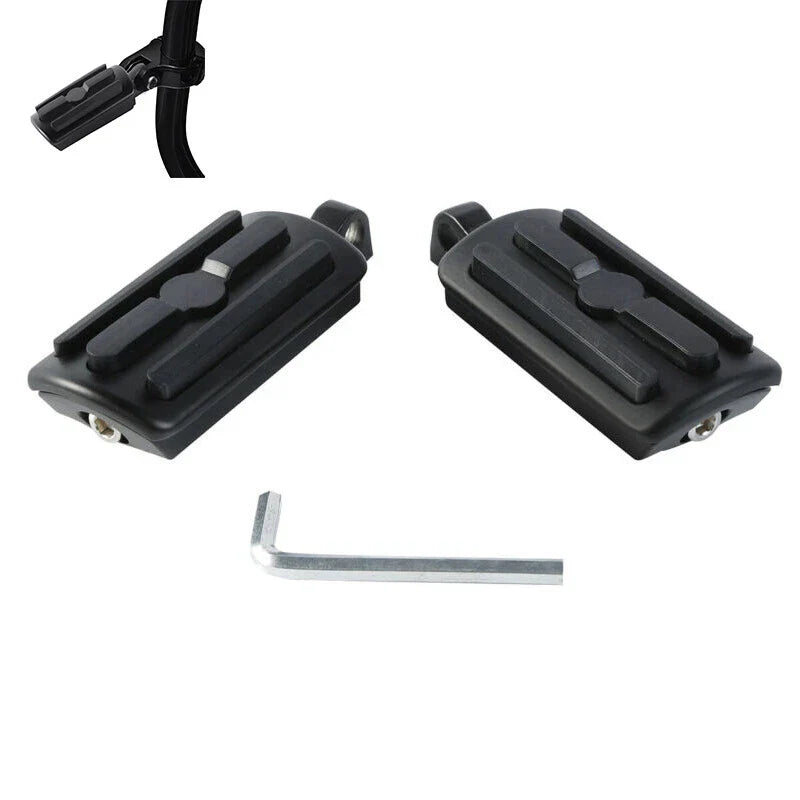 Matte 10mm Male Mount Footpegs Fit For Harley Touring Electra Street Road Glide