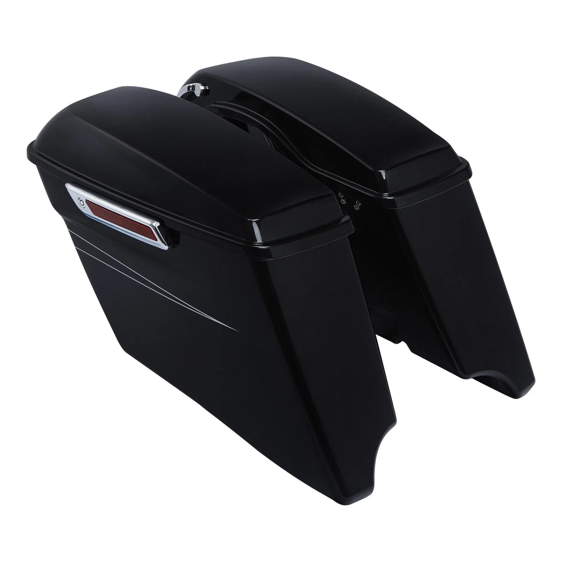 4" Stretched Saddlebags Fit For Harley Touring Street Glide 2014-24 Vivid Black