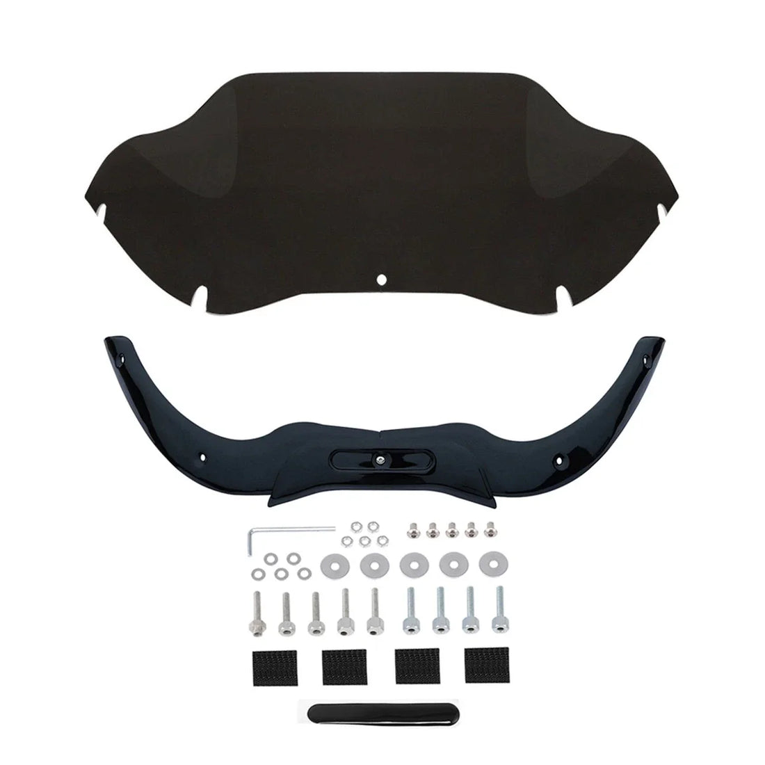9.5'' Windshield Windscreen Black Trims Fit For Harley Road Glide Fltr 2004-2013