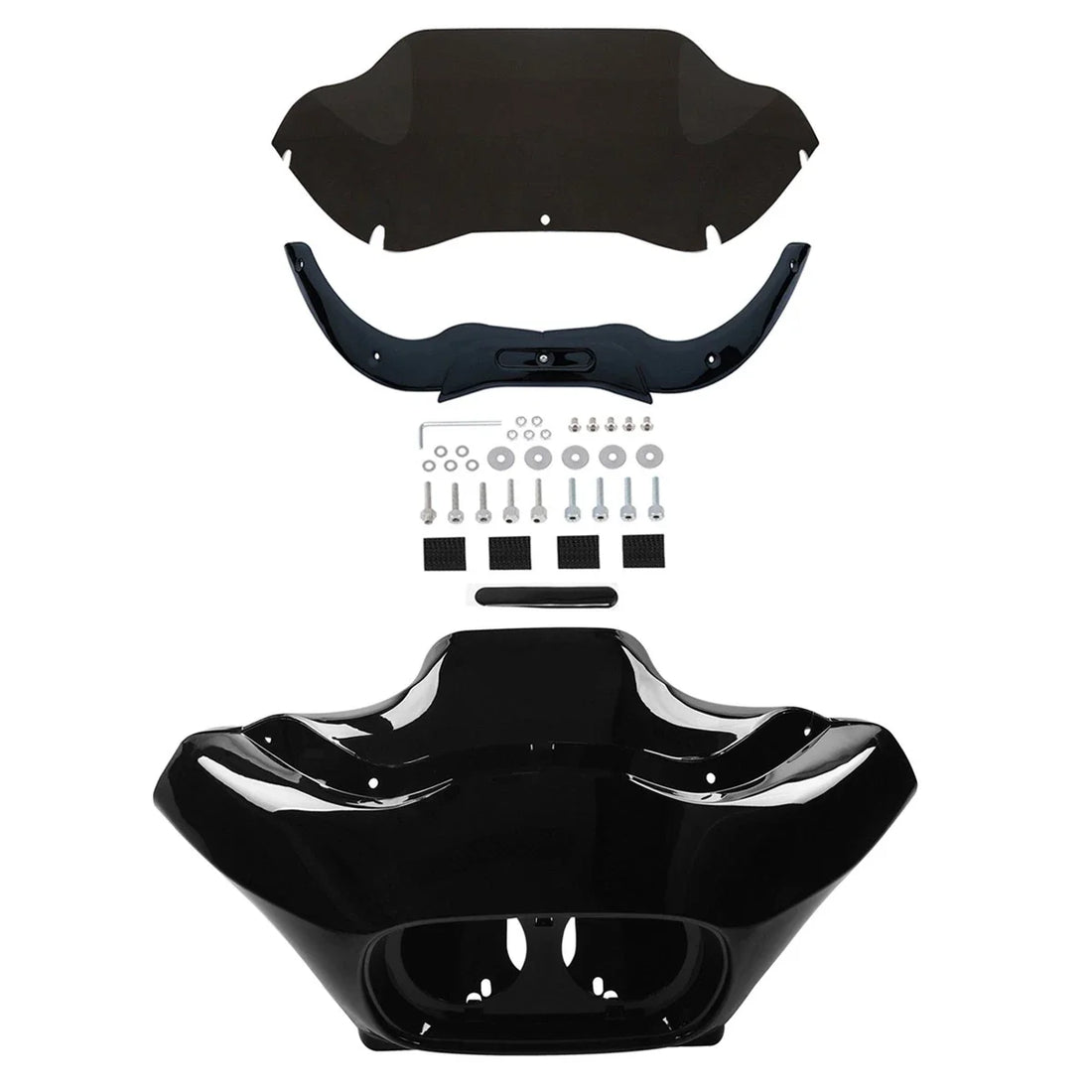 Inner & Outer Fairings Windshield & Trim Fit For Harley Road Glide 1998-13 Black