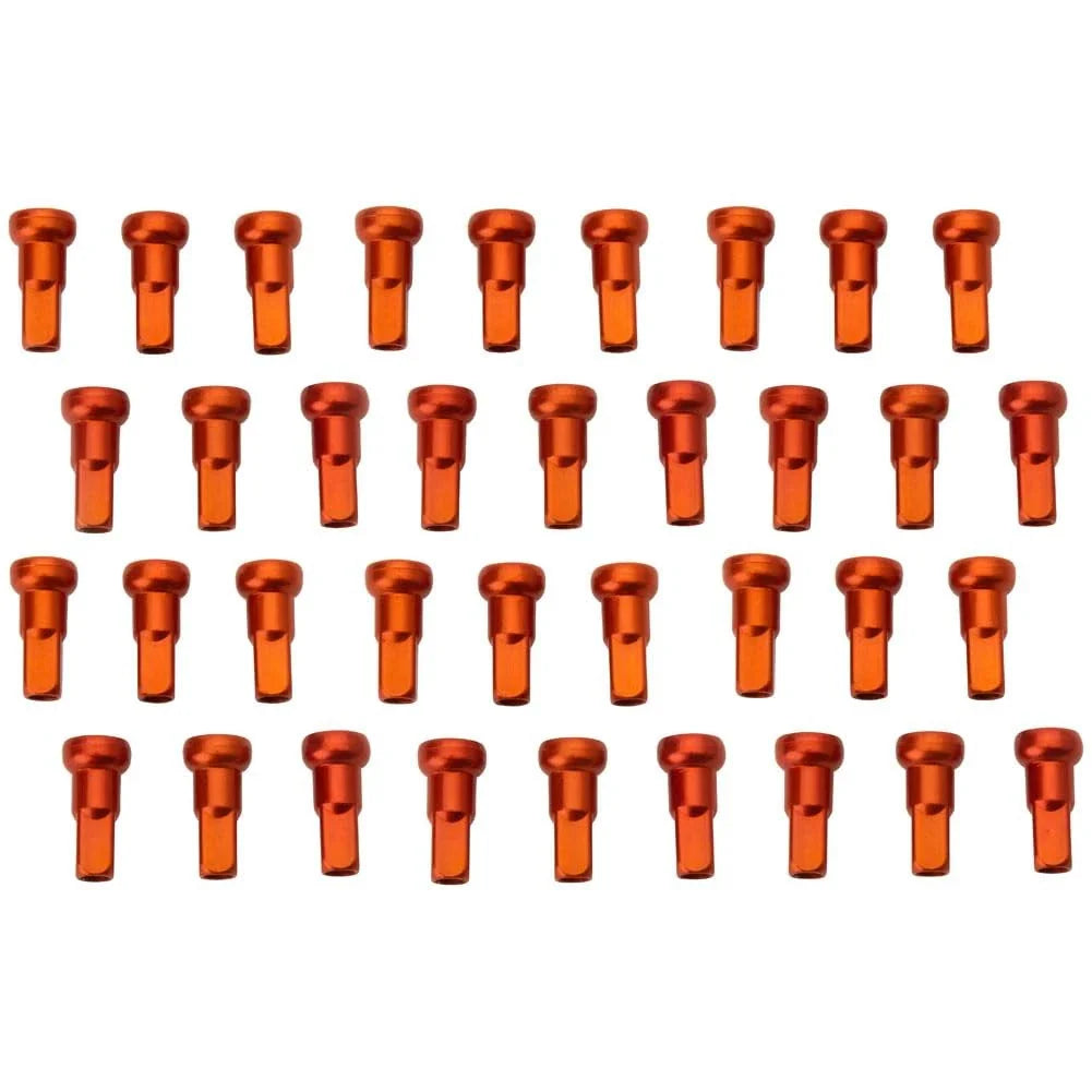 Tusk NPK-Q3-187a11-a4452f Impact Wheel Replacement Spoke Nipple Kit Front Orange