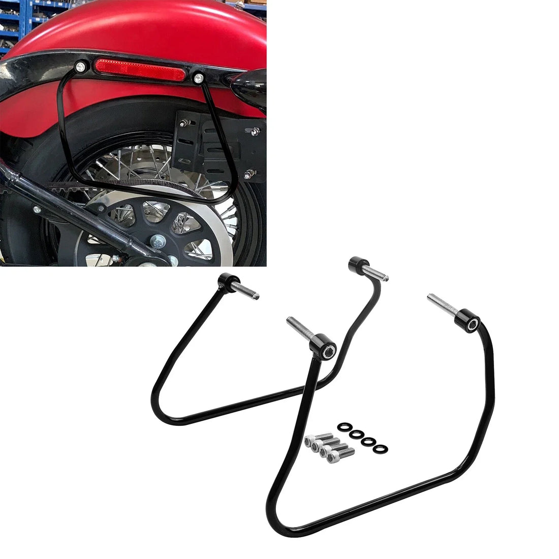 Saddlebag Support Bracket Fit For Harley Softail Slim Standard Street Bob 18-25