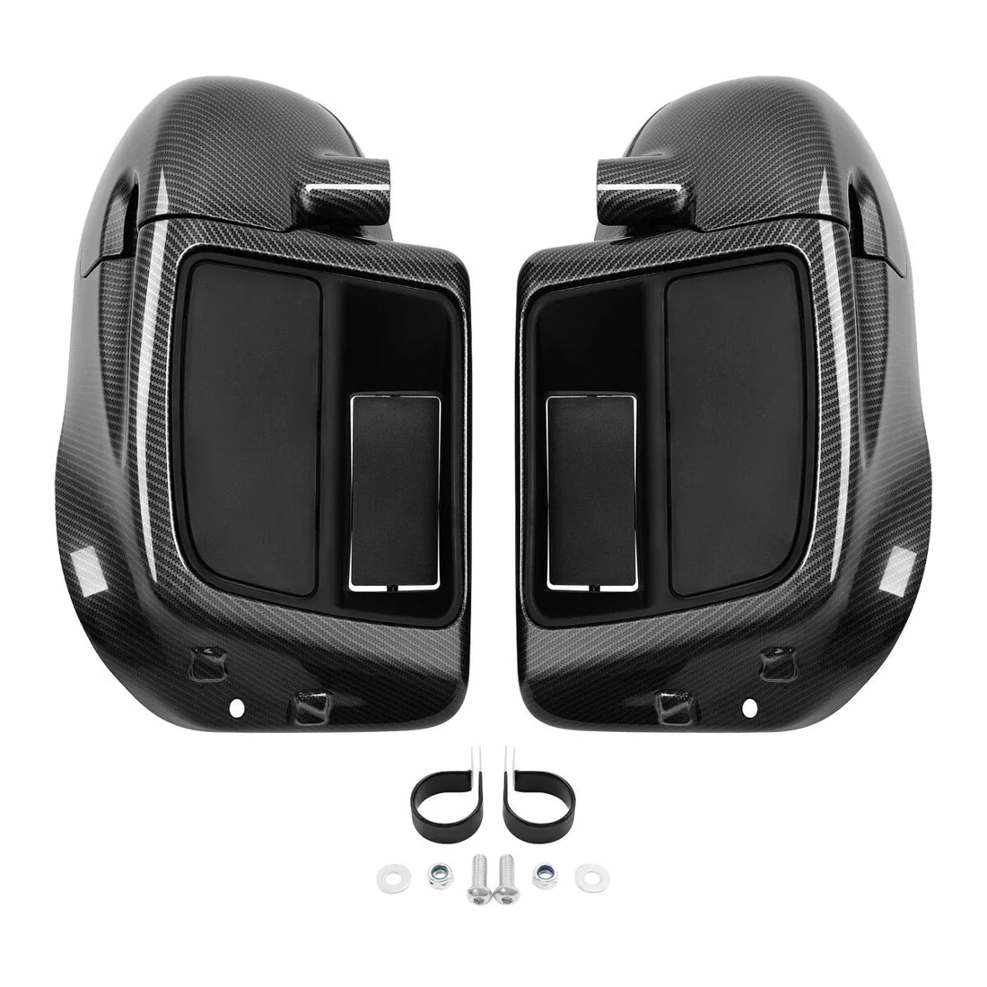 Carbon Fiber Lower Vented Fairing Glove Box Fit For Harley Touring Models 14-24