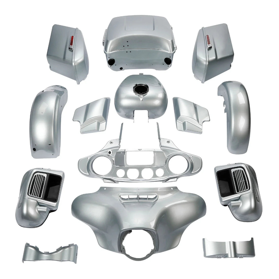 Fairings Bodywork Kit Fit For Harley Ultra Limited 2014-2024 Barracuda Silver