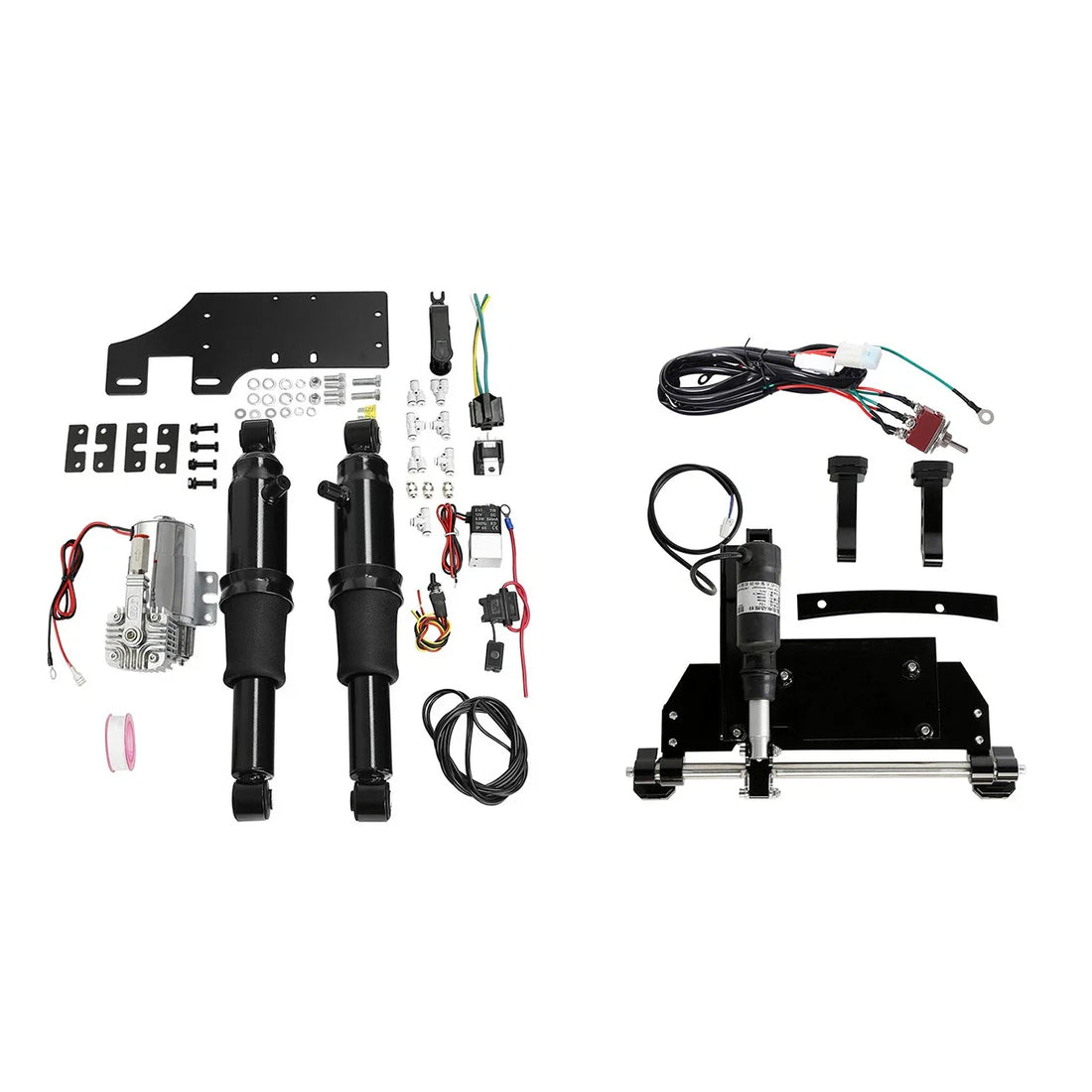 Rear Air Ride Suspension Electric Center Stand Fit For Harley Street Glide 09-16