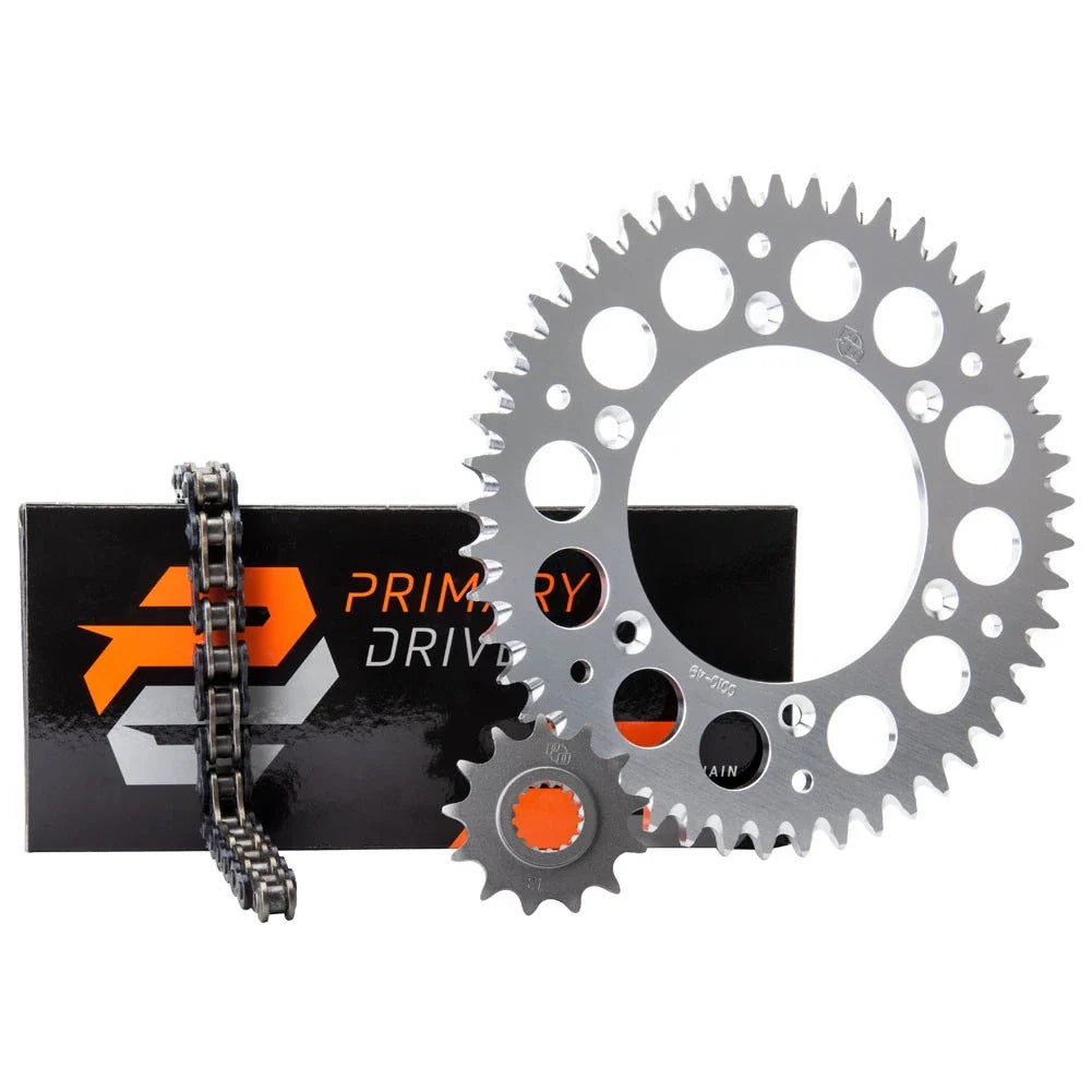 Primary Drive Chain and Sprocket Kit - Steel Rear/O-Ring Chain For Husqvarna FE