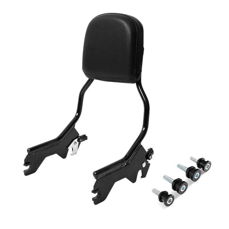 Black Sissy Bar Backrest Docking Hardware Kit Fit For Harley Street Bob 2018-25