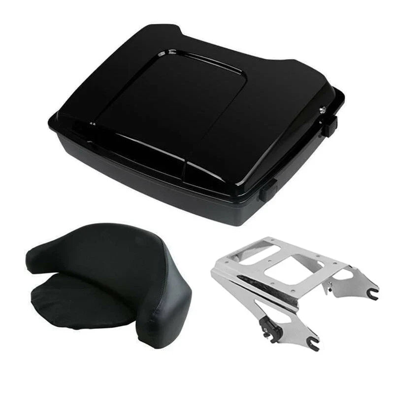 Razor Tour Trunk Backrest Mount Rack Fit For Harley Touring Road King 2009-2013