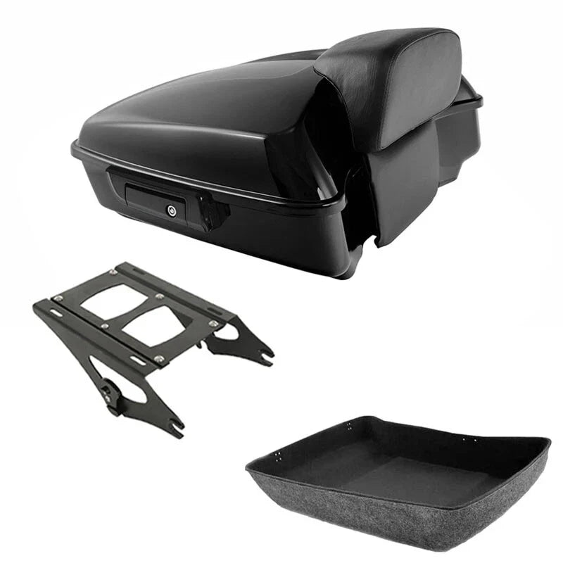 Chopped Trunk Backrest Mount Rack Fit For Harley Touring Cvo Road Glide 14-2026