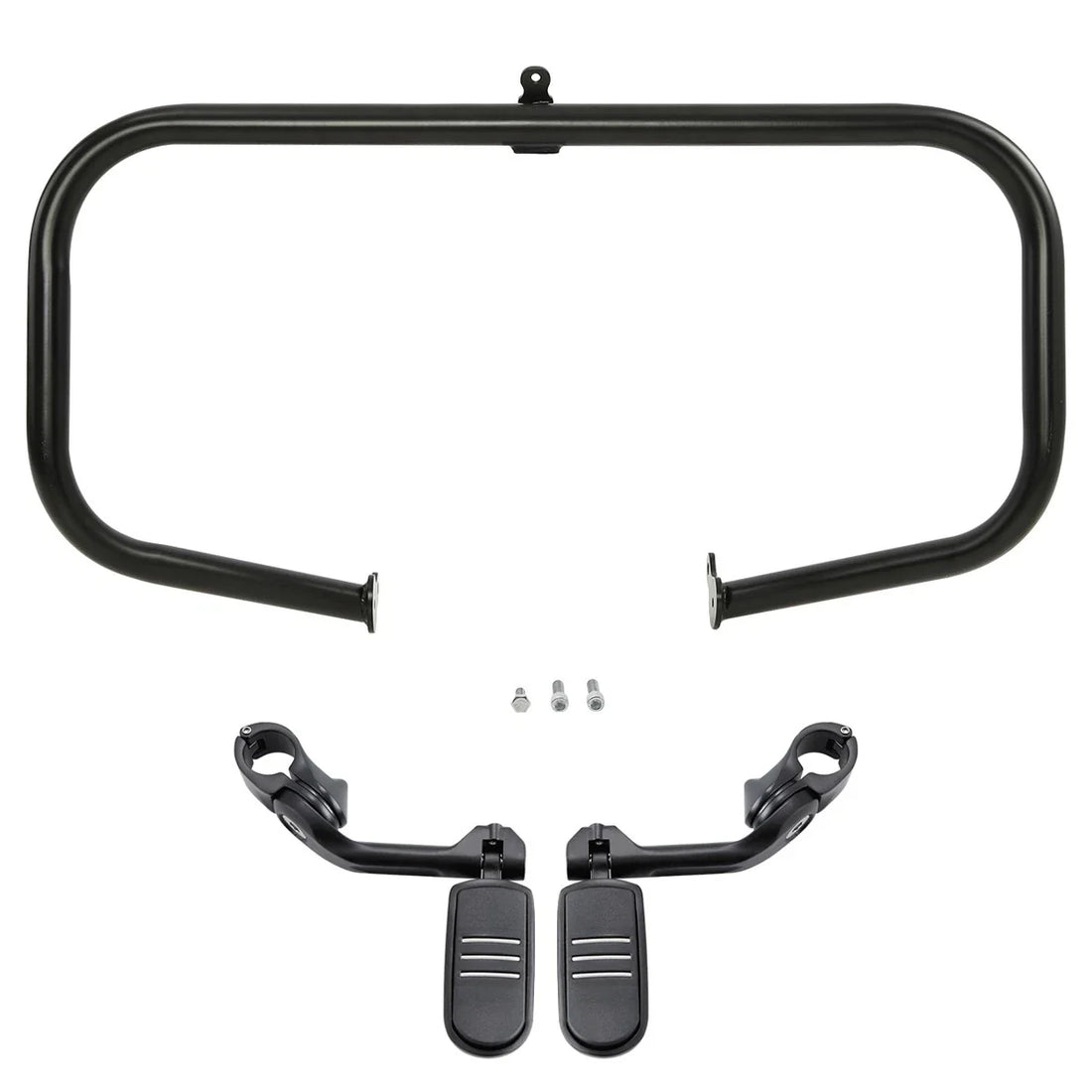 Highway Engine Guard Bar Long Angled Foot Pegs Fit For Harley Street Glide 09-24