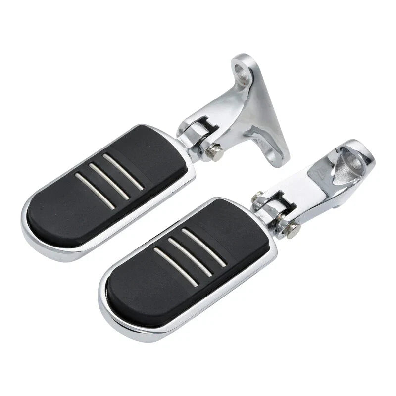 Chrome Passenger Footpeg Peg Mount Fit For Harley Touring Street Glide 1993-2025