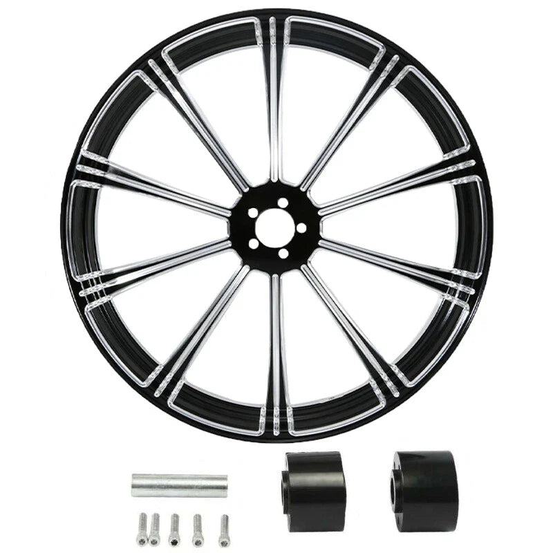 23" Front Wheel Rim Dual Disc Hub Fit For Harley Touring Road King ABS 1997-2021